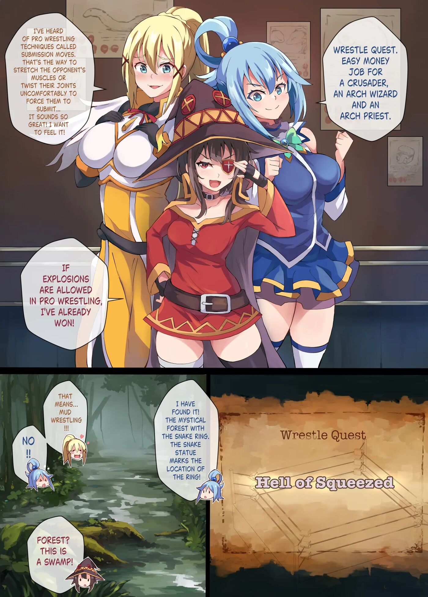 Kono Subarashii Wrestle Quest! Chapter 1000 Page 4